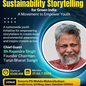 Waterman of India Rajendra Singh to be Keynote Speaker at First-Ever Youth Sustainability Conference